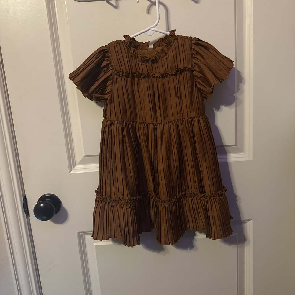 Janie and Jack 2T bronze dress